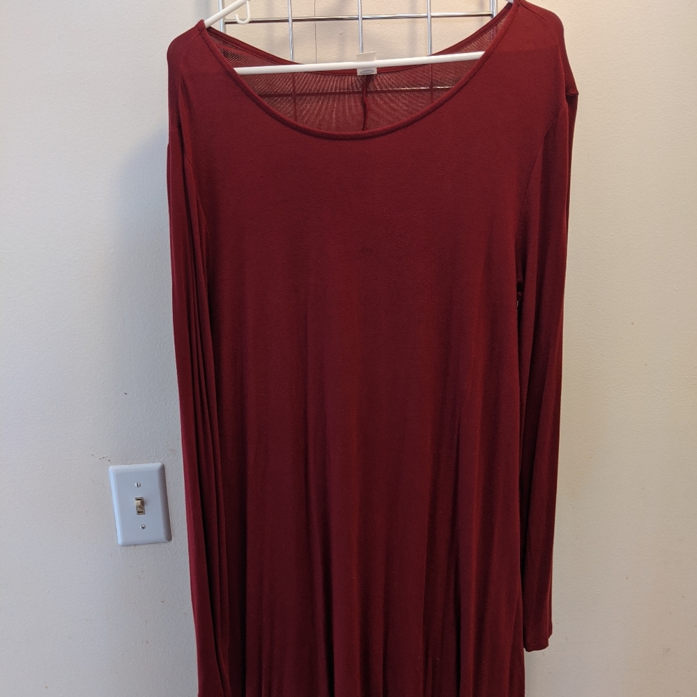 Old Navy long sleeve midi dress
